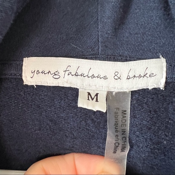 Young Fabulous & Broke Piper Tie Dye Cowl Neck Hooded Sweatshirt - Picture 15 of 16